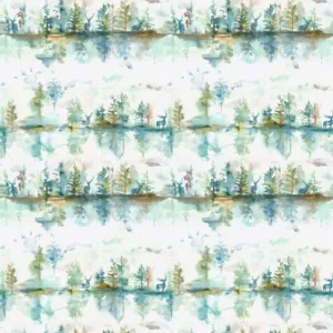 blue animal cotton fabric from Voyage Maison