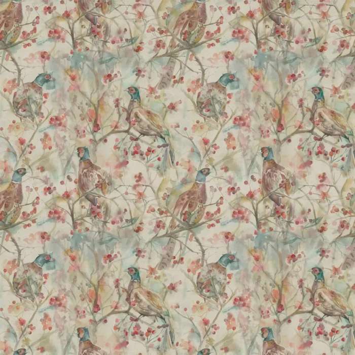 Blackberry Row Fabric - Linen swatch