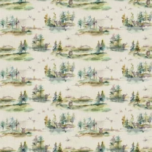 blue animal cotton fabric from Voyage Maison
