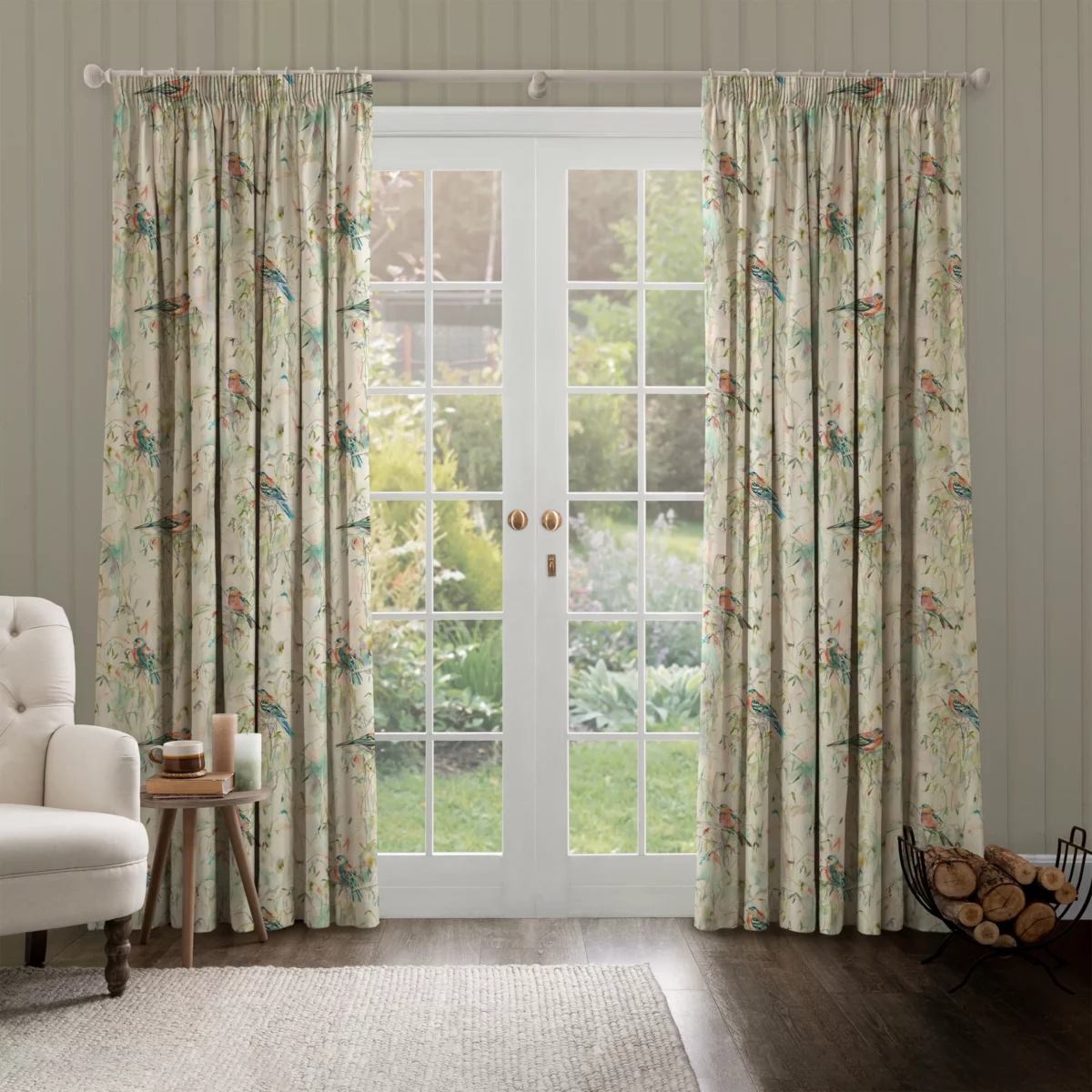 Chaffinch Fabric - Linen by Chaffinch Fabric - Linen from