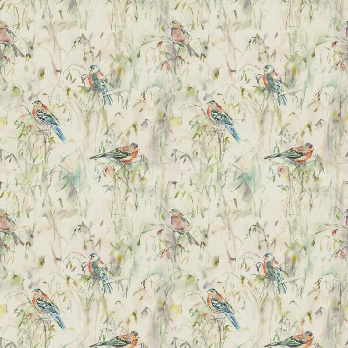 Chaffinch Fabric - Linen by neutral animal cotton fabric from Voyage Maison