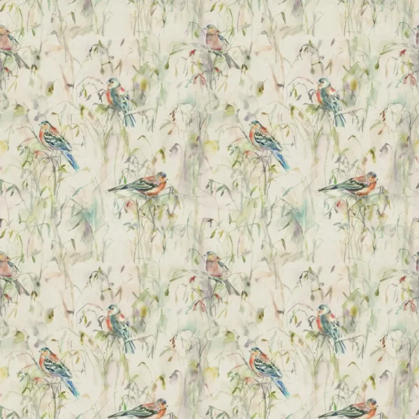 Chaffinch Fabric - Linen by neutral animal cotton fabric from Voyage Maison