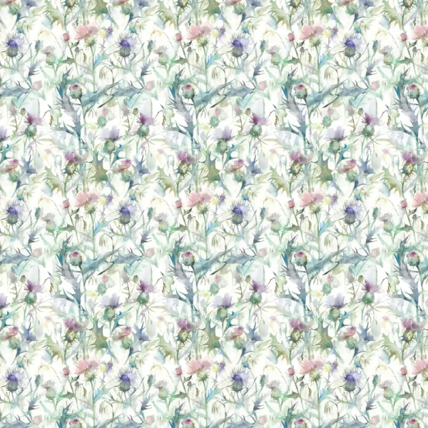 multicolour botanical cotton fabric from Voyage Maison