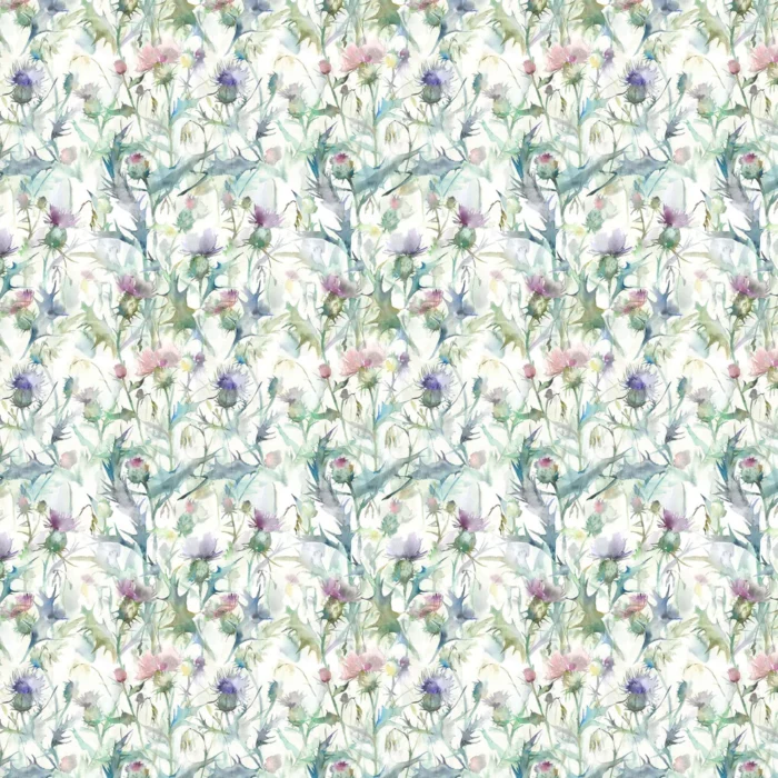 Cirsium Fabric - Damson Linen swatch