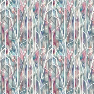 multicolour botanical printed fabric from Voyage Maison