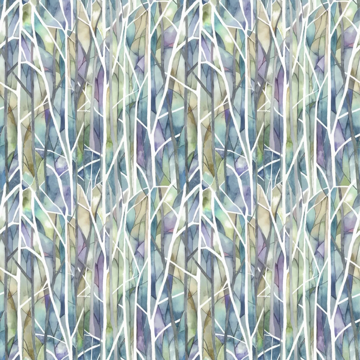 Woodbury Fabric - Skylark by multicolour botanical printed fabric from Voyage Maison