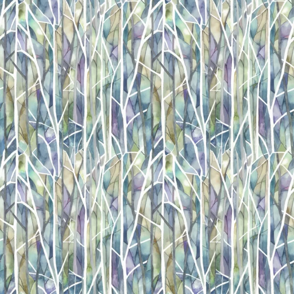 Woodbury Fabric - Skylark by multicolour botanical printed fabric from Voyage Maison