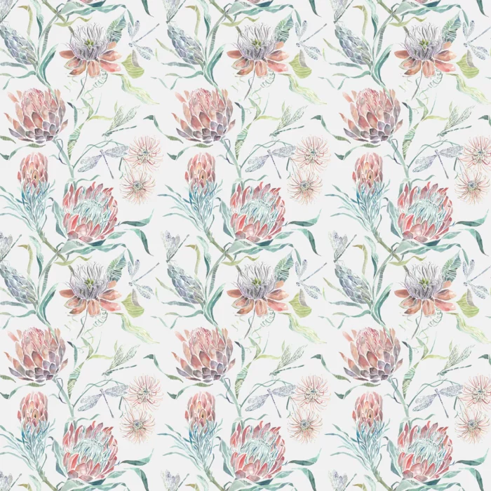 Moorehaven Fabric - Pomegranate swatch