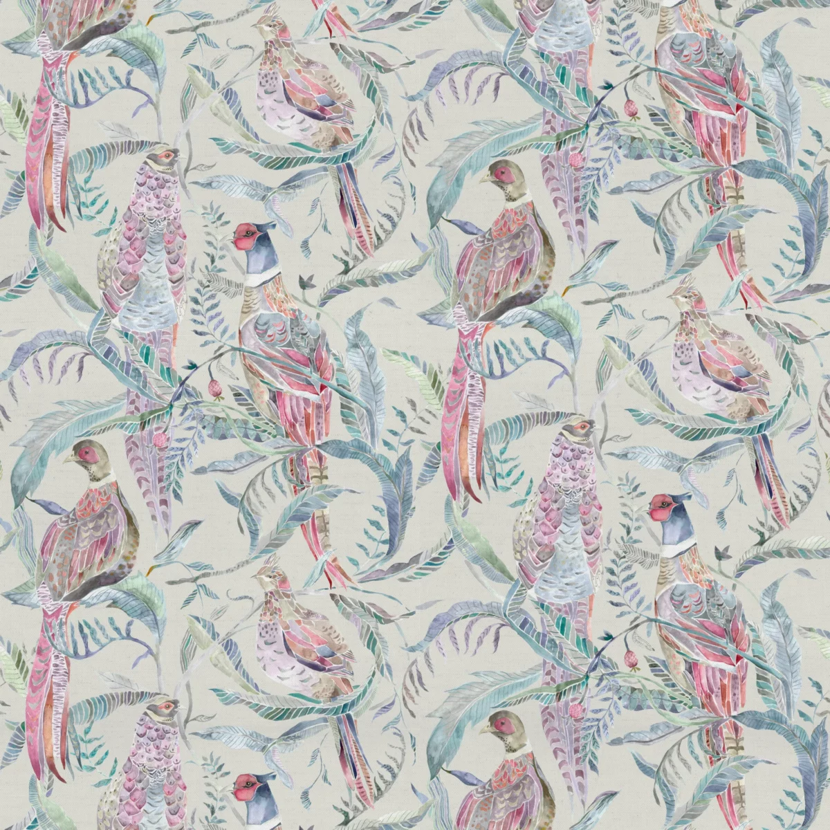 multicolour animal printed fabric from Voyage Maison