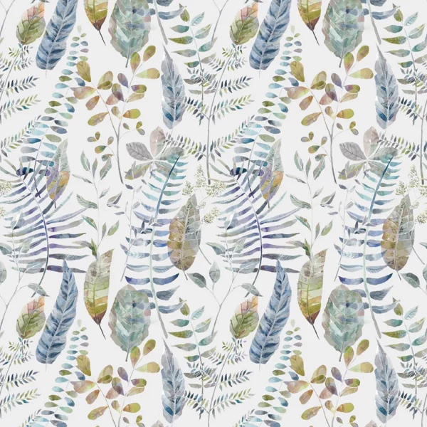 Kenton Fabric - Skylark by multicolour botanical printed fabric from Voyage Maison