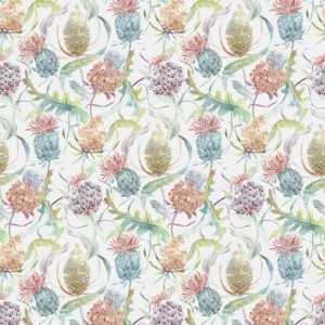 multicolour botanical printed fabric from Voyage Maison