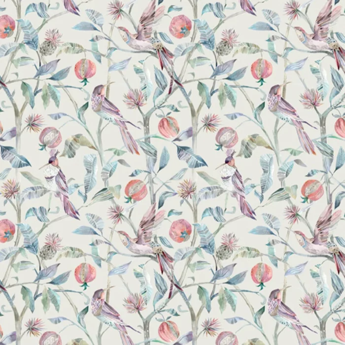 Colyford Fabric - Loganberry Linen swatch