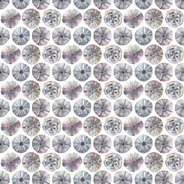 Sea Urchins Fabric - Abalone by multicolour animal cotton fabric from Voyage Maison