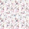 multicolour botanical cotton fabric from Voyage Maison