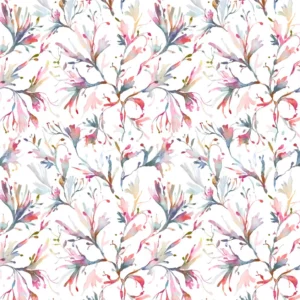 multicolour botanical cotton fabric from Voyage Maison