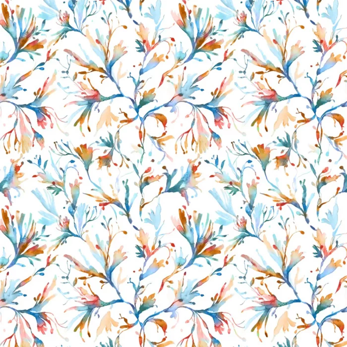Seaweed Fabric - Cobalt swatch