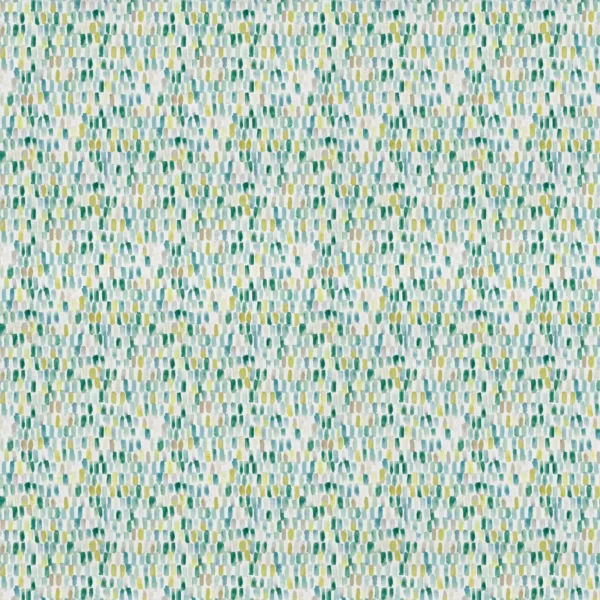 Tide Fabric - Kelpie by green spotted cotton fabric from Voyage Maison