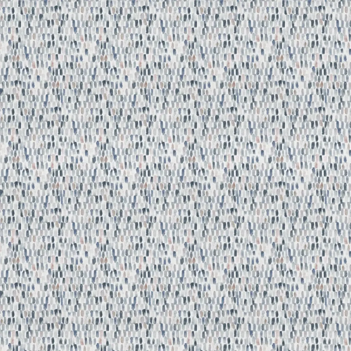 Tide Fabric - Slate by black-grey spotted cotton fabric from Voyage Maison