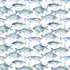 blue animal cotton fabric from Voyage Maison