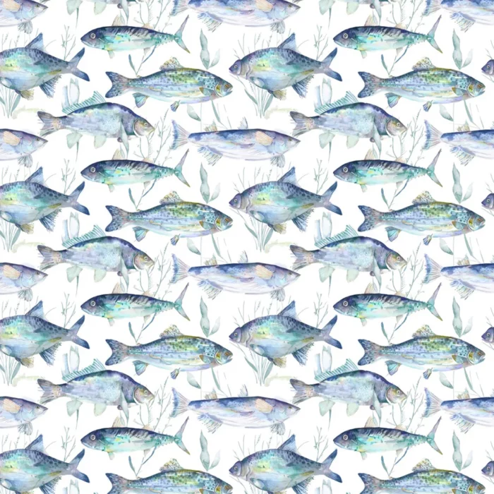 Ives Waters Fabric - Cobalt swatch