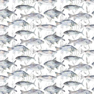 black-grey animal cotton fabric from Voyage Maison