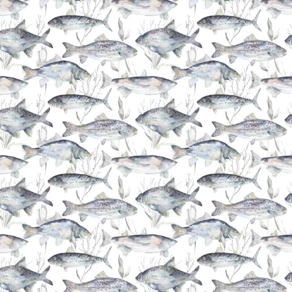 Ives Waters Fabric - Slate by black-grey animal cotton fabric from Voyage Maison