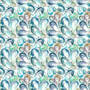 blue animal cotton fabric from Voyage Maison