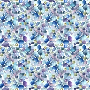 blue misc cotton fabric from Voyage Maison