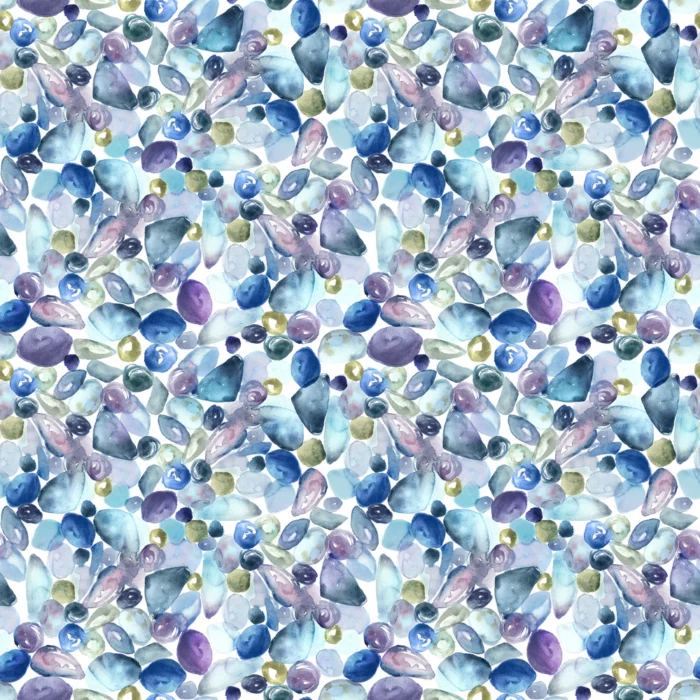 Pebble Shores Fabric - Marine swatch