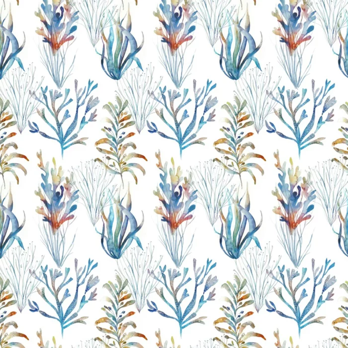 Coral Reef Fabric - Cobalt swatch