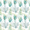 multicolour botanical cotton fabric from Voyage Maison