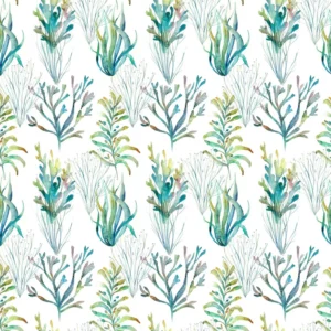 multicolour botanical cotton fabric from Voyage Maison