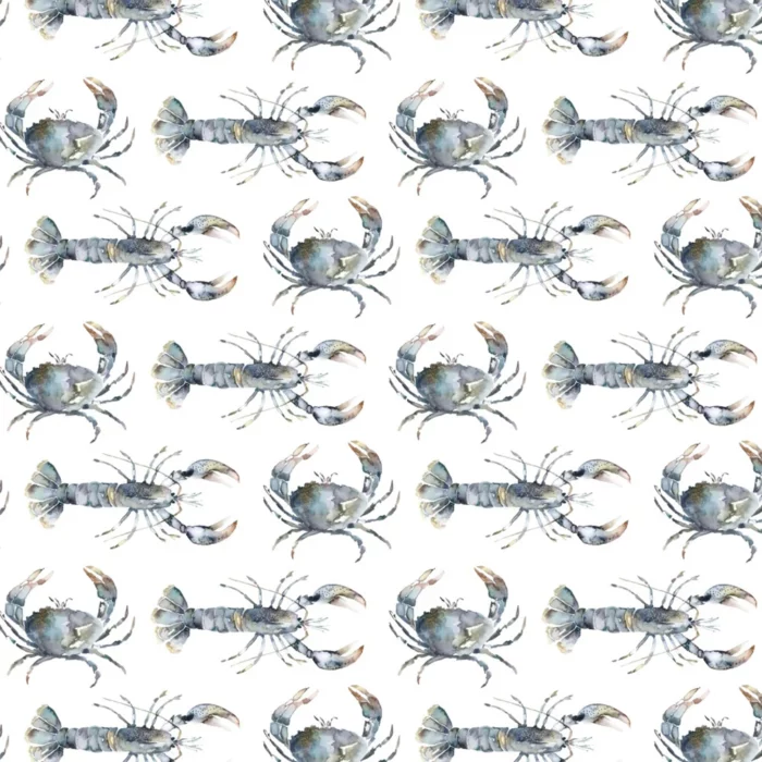 Crustaceans Fabric - Slate swatch