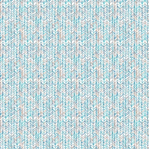 Fishing Net Fabric - Cobalt by blue striped cotton fabric from Voyage Maison
