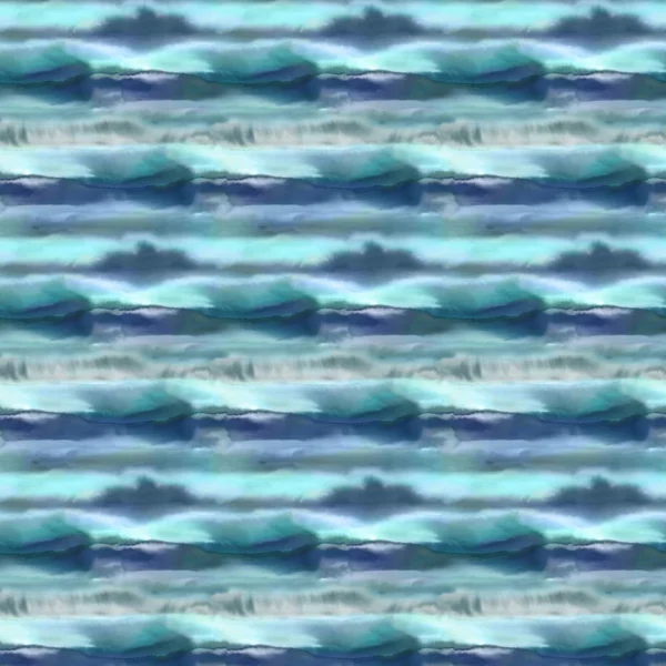 Fjord Fabric - Cobalt by blue striped cotton fabric from Voyage Maison