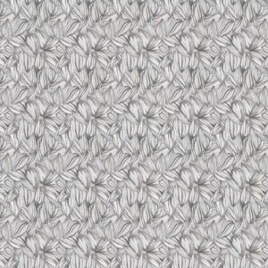 black-grey botanical printed fabric from Voyage Maison