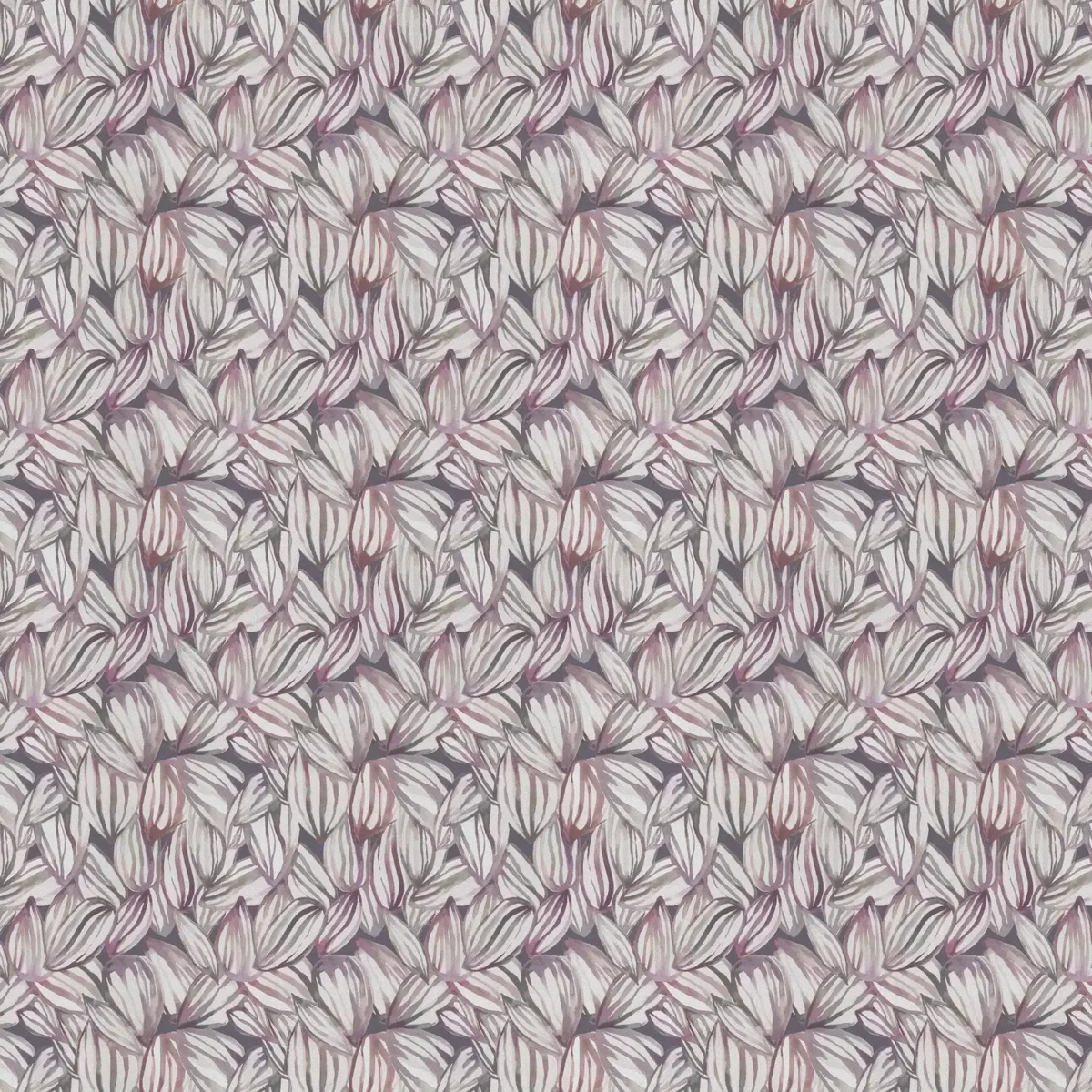 purple botanical printed fabric from Voyage Maison