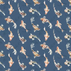 blue animal printed fabric from Voyage Maison