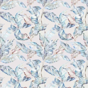 blue botanical printed fabric from Voyage Maison