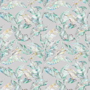 green botanical printed fabric from Voyage Maison
