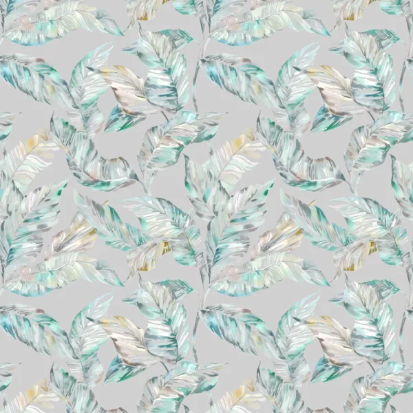 green botanical printed fabric from Voyage Maison