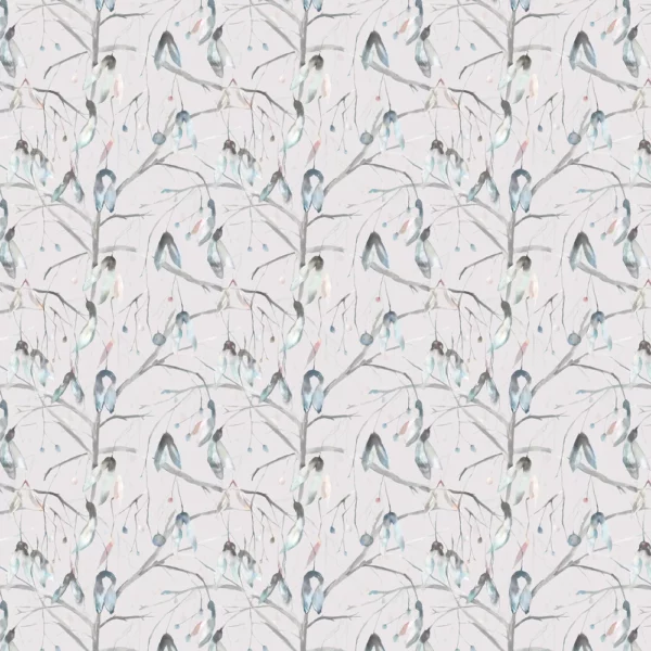 blue botanical printed fabric from Voyage Maison