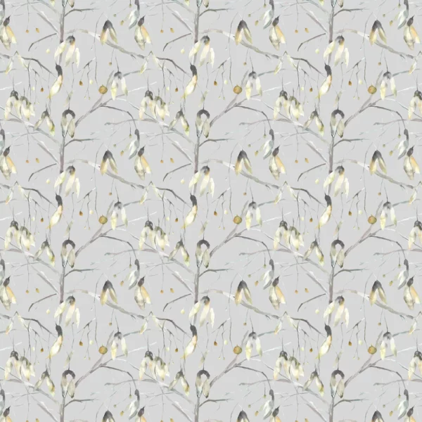 Nara Fabric - Emerald by green botanical printed fabric from Voyage Maison