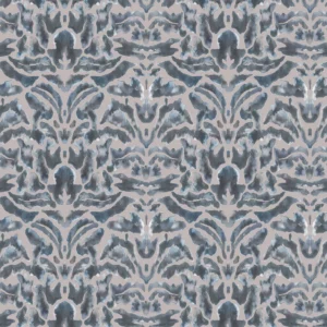 black-grey traditional velvet-chenille fabric from Voyage Maison