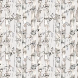 black-grey botanical printed fabric from Voyage Maison