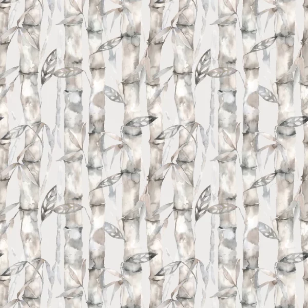 black-grey botanical printed fabric from Voyage Maison