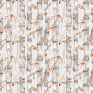 orange botanical printed fabric from Voyage Maison