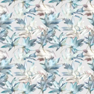 blue botanical printed fabric from Voyage Maison