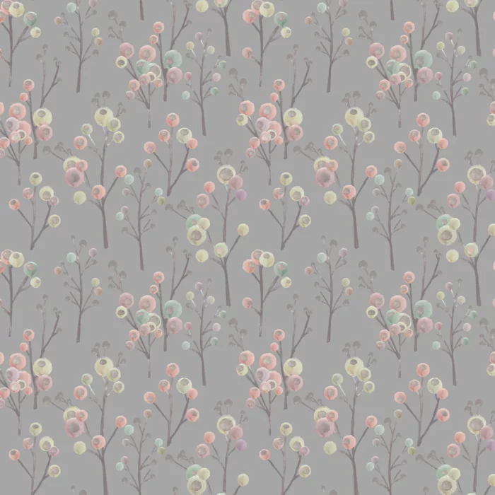 Ichiyo Blossom Fabric - Granite swatch