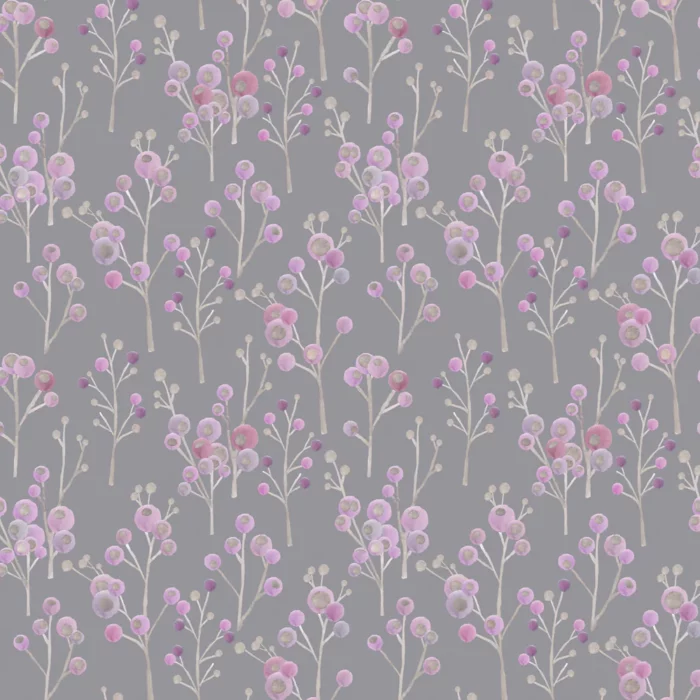 Ichiyo Blossom Fabric - Violet swatch